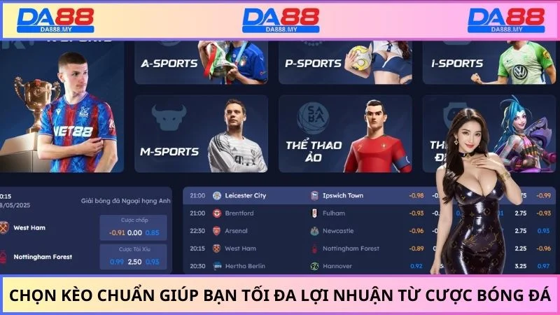 Chọn kèo chuẩn giúp bạn tối đa lợi nhuận từ cược bóng đá