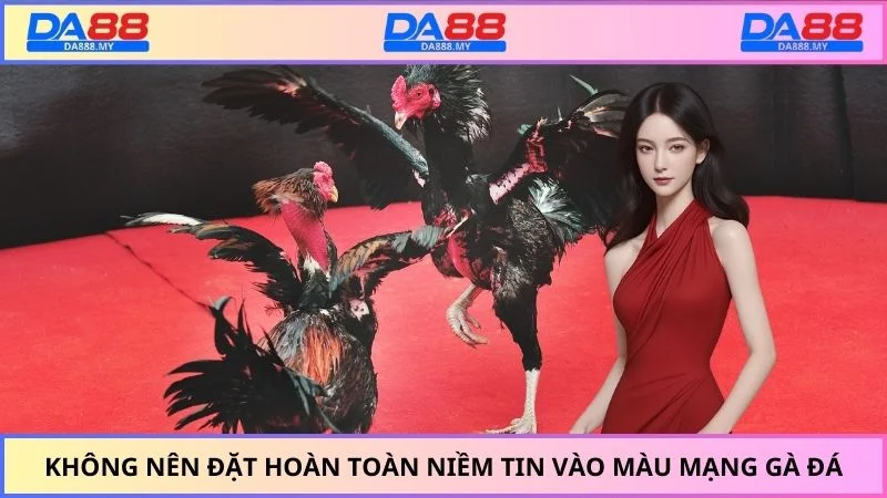 Không nên đặt hoàn toàn niềm tin vào màu mạng gà đá